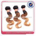Top quality ombre bundles 100% remy human hair extension